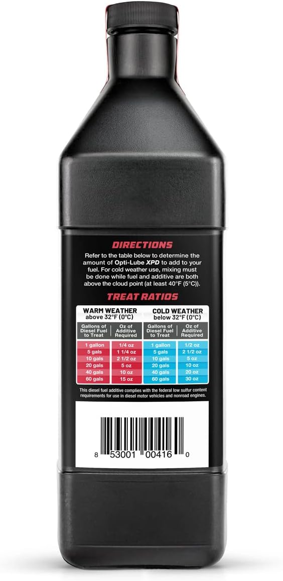 Opti-Lube XPD All-Season Diesel Fuel Additive - Quarts (12 Quarts (Treats 1536 Gallons))