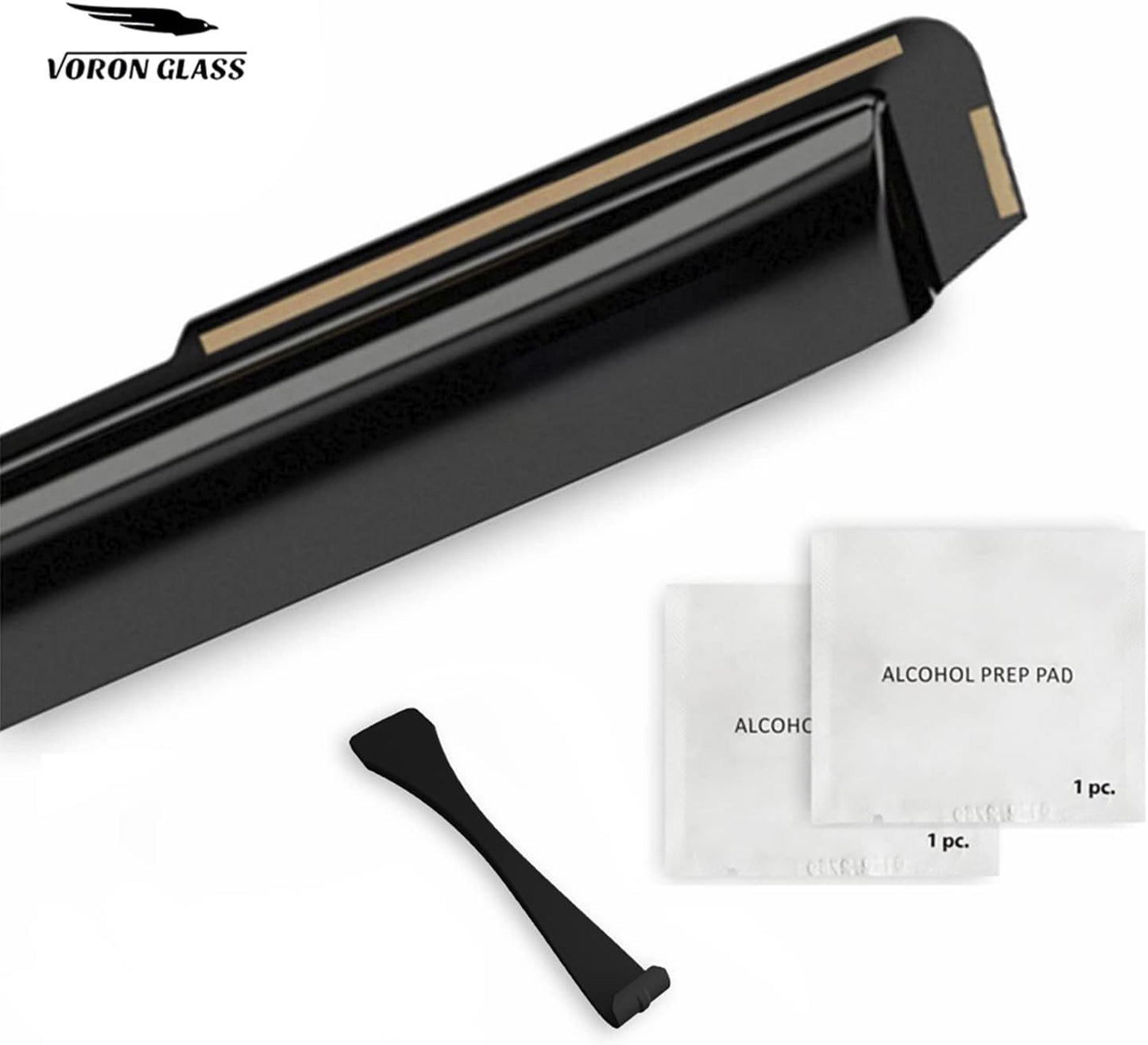 Voron Glass in-Channel Extra Durable Rain Guards for GMC Savana 4500 2009-2025, Window Deflectors, Vent Window Visors, 2 Pieces - 200283