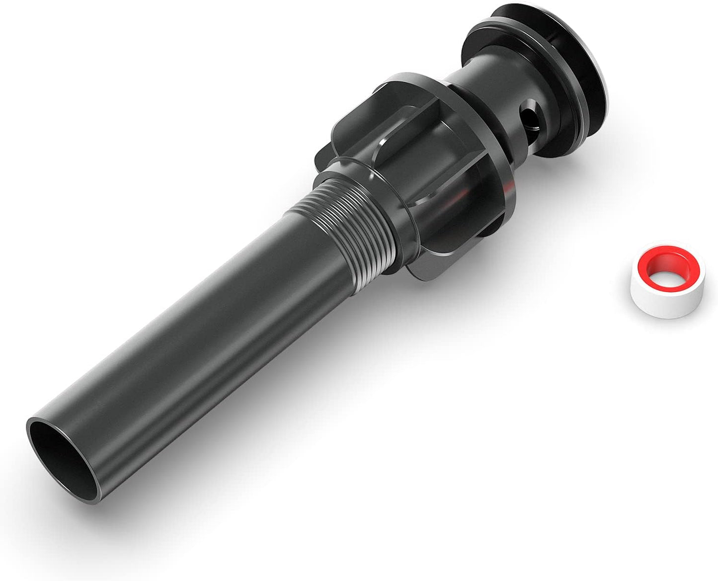 Bathroom Sink Drain with Overflow, PureHome Bathroom Sink Stopper, Pop Up Bathroom Drain Stopper Sink Plug - Engineering Plastic Material - Polished Chrome