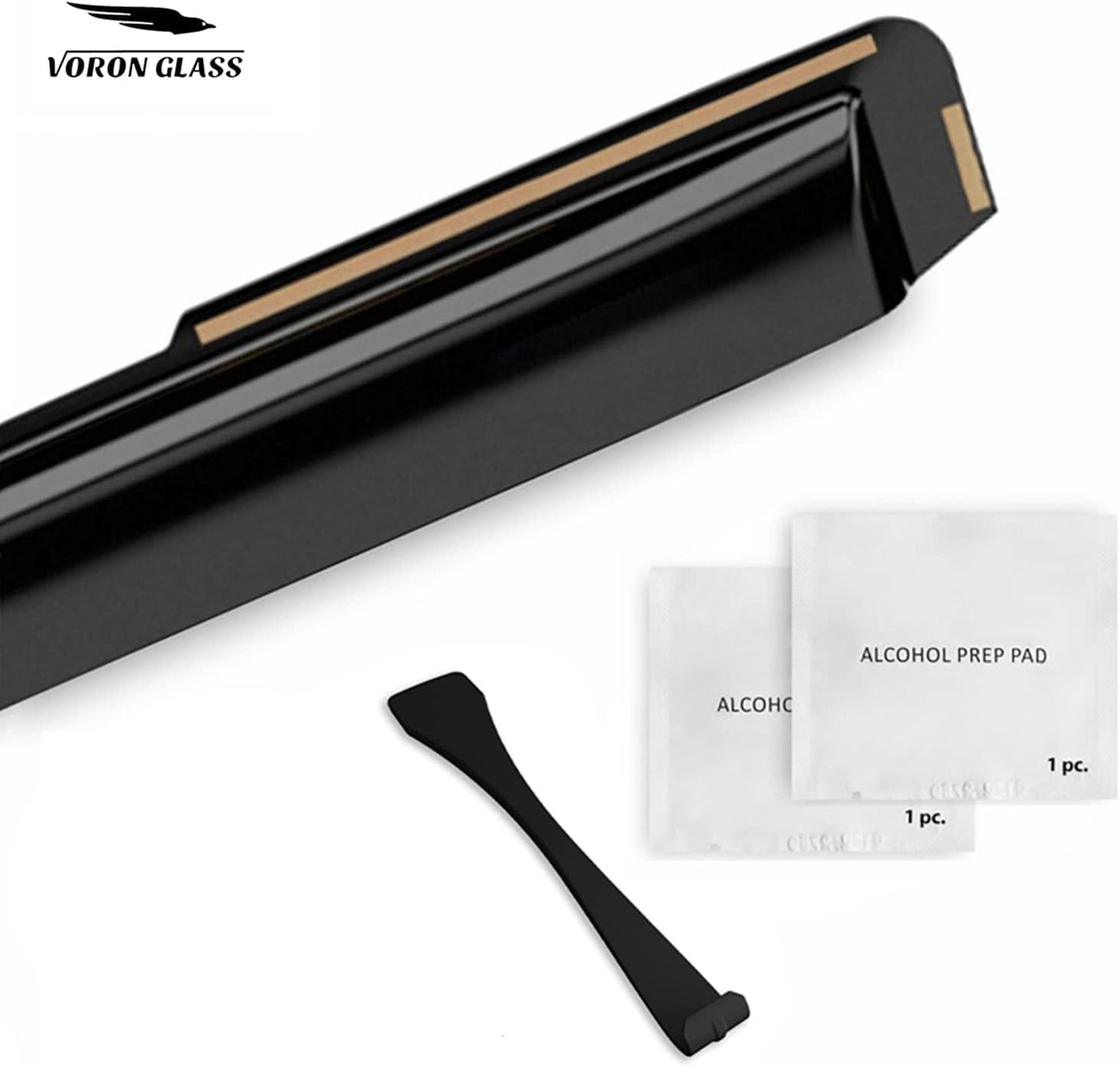 Voron Glass in-Channel Extra Durable Rain Guards for Chrysler Town and Country 2008-2016, Window Deflectors, Vent Window Visors, 4 Pieces - 200909