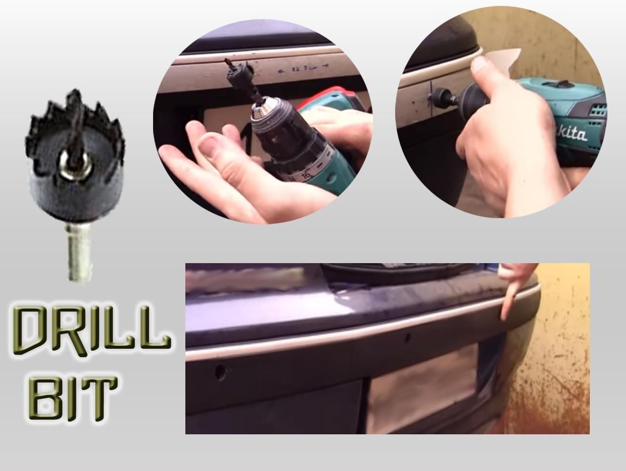 ZONETECH Car Reverse Backup Radar System - Premium Quality 4 Parking Sensors Car Reverse Backup Radar System with LED Display (50 Pack)