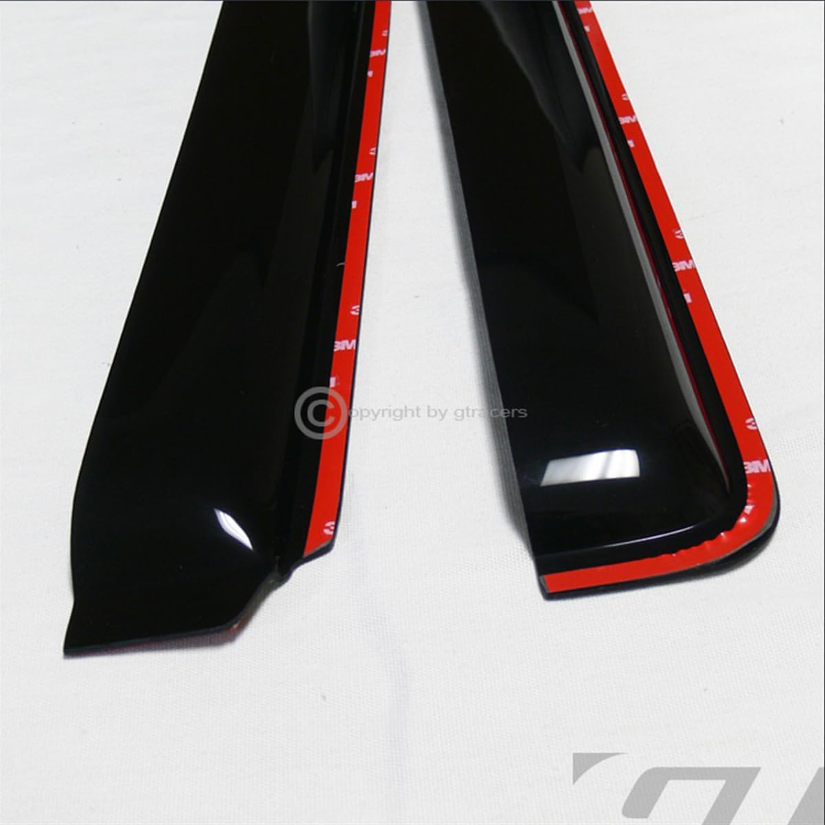 in Channel Window Deflector Sun/Rain/Wind Guards Smoke Window Visors 4Pc Set 2002-2006 Compatible with Chevy Trailblazer EXT/GMC Envoy XL/XUV Models