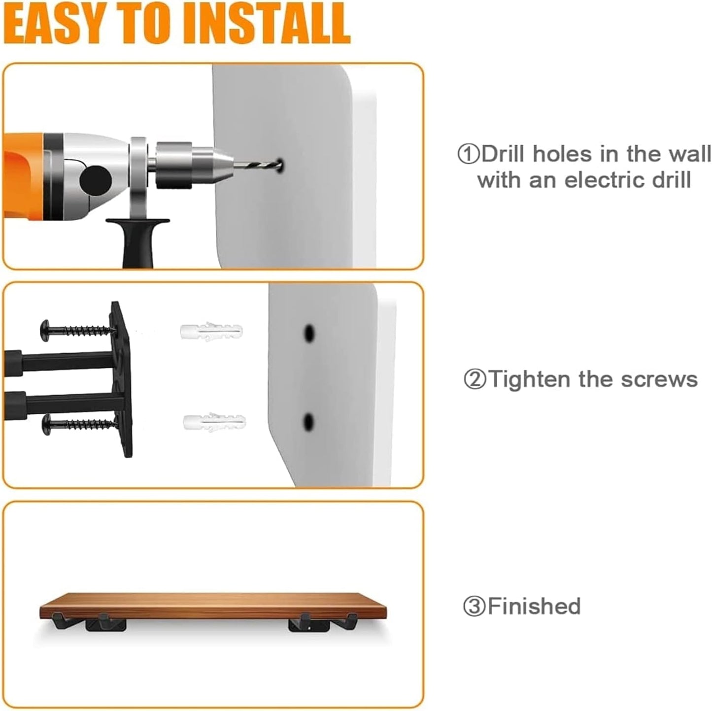 TORACK Garage Hooks Heavy Duty Tool Organizer, Wall Mount Hanger Rack Garage Storage Utility Hooks for Car Tires, Ladders, Chairs, Strollers, Power Tools, Garden Tools (2 Pack, 12.4" Hook)