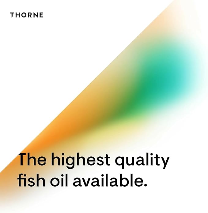 THORNE - Omega-3 with CoQ10 - Omega-3 Fatty Acids Supplement with CoQ10 - EPA and DHA - 90 Gelcaps