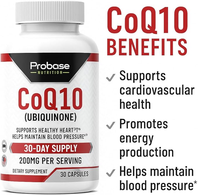 CoQ10 (Ubiquinone) 30 Capsules 30-Day Supply