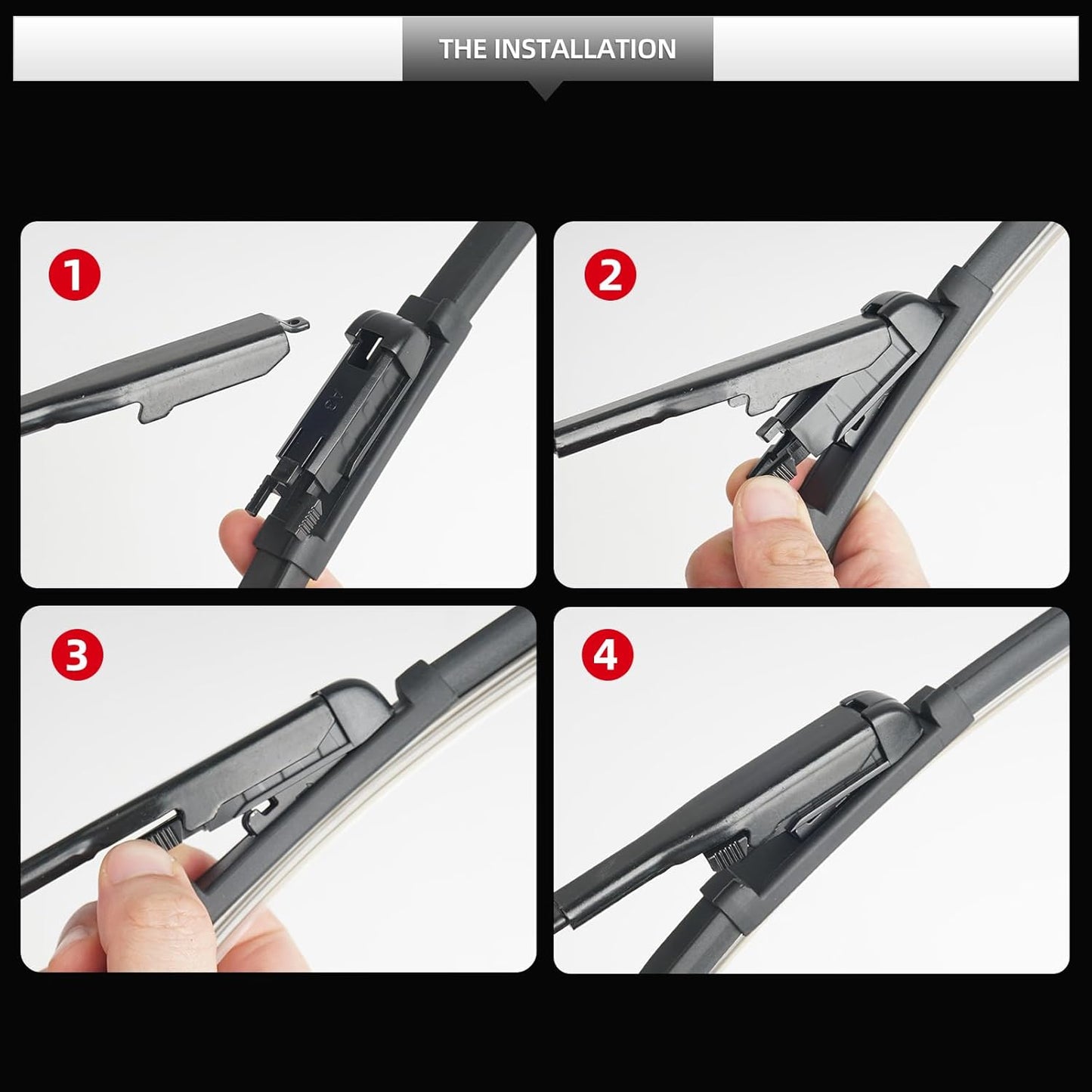 Replacement for BMW X1 2009-2015 Windshield Wiper Blades, 3 Pieces of Car Front and Rear Window Wiper Blades for BMW X1 2009 2010 2011 2012 2013 2014 2015