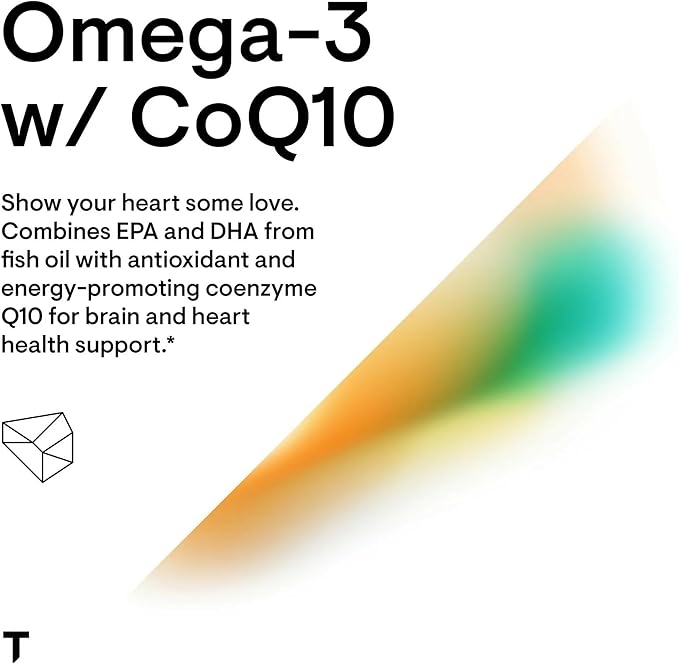 THORNE - Omega-3 with CoQ10 - Omega-3 Fatty Acids Supplement with CoQ10 - EPA and DHA - 90 Gelcaps