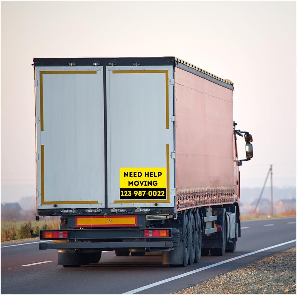 Custom Car Magnets with Rounded Corners Personalize Your Message Full Color Digital Print Great for Commercial or Marketing Vehicles