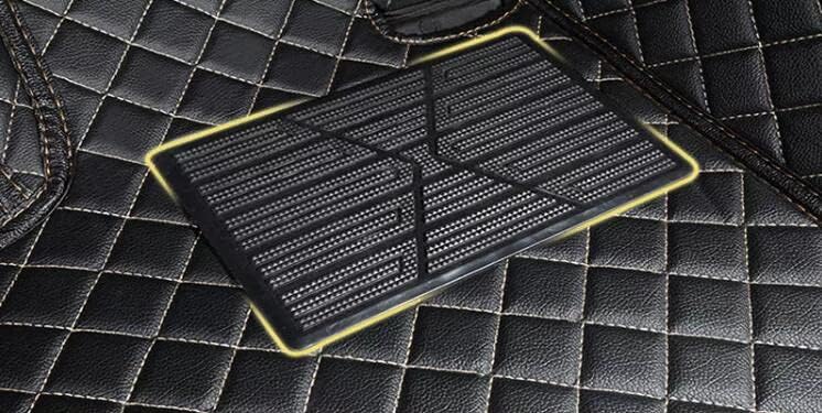 Custom All-Weather Protection Leather Car Floor Mats for Cars Sedan SUV Sports Car Waterproof Floor Mat (3D RED)