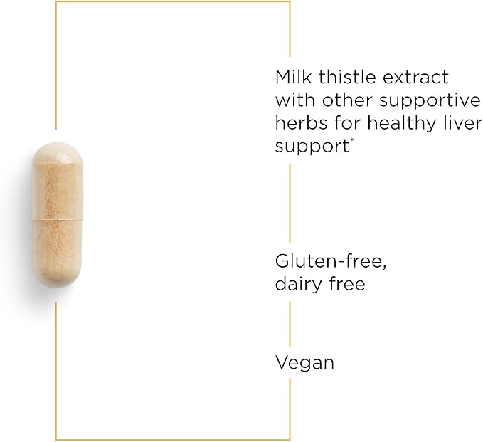 Integrative Therapeutics Super Milk Thistle X - Herbal Supplement for Liver Health Support with Milk Thistle, Licorice Root Extract & More* - Gluten-Free & Dairy-Free - 120 Capsules (120 Servings)