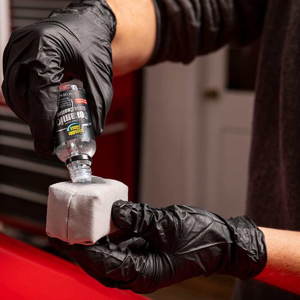 Invisible Glass 99017 Pro Glass Care Kit – Clean with Premium Glass Cleaner, Strip Water Spots with Glass Stripper, Protect with Ceramic Coating – Includes (2) Microfiber Cloths