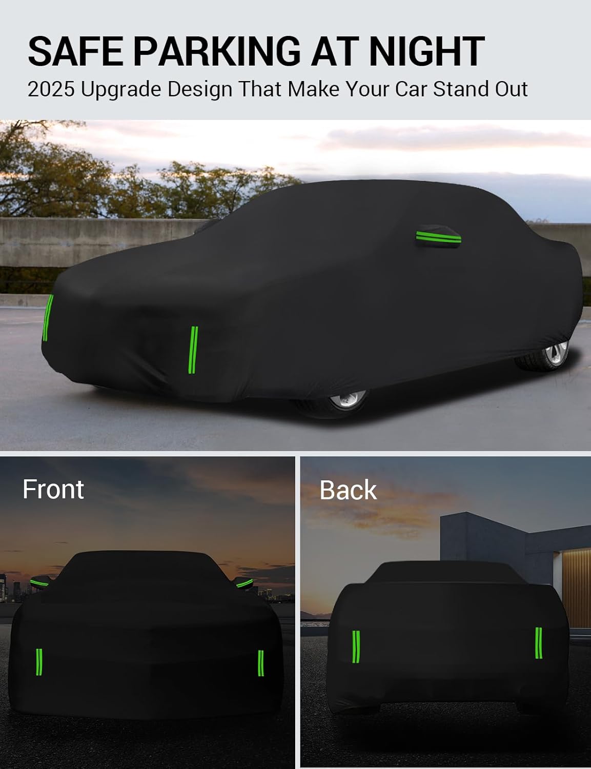 Proadsy 2025 Upgrade Car Cover Custom Fit for 2020-2025 Hyundai Sonata, Waterproof All Weather for Automobiles, Full Exterior Cover Rain Snow Sun Protector Indoor Outdoor Car Cover