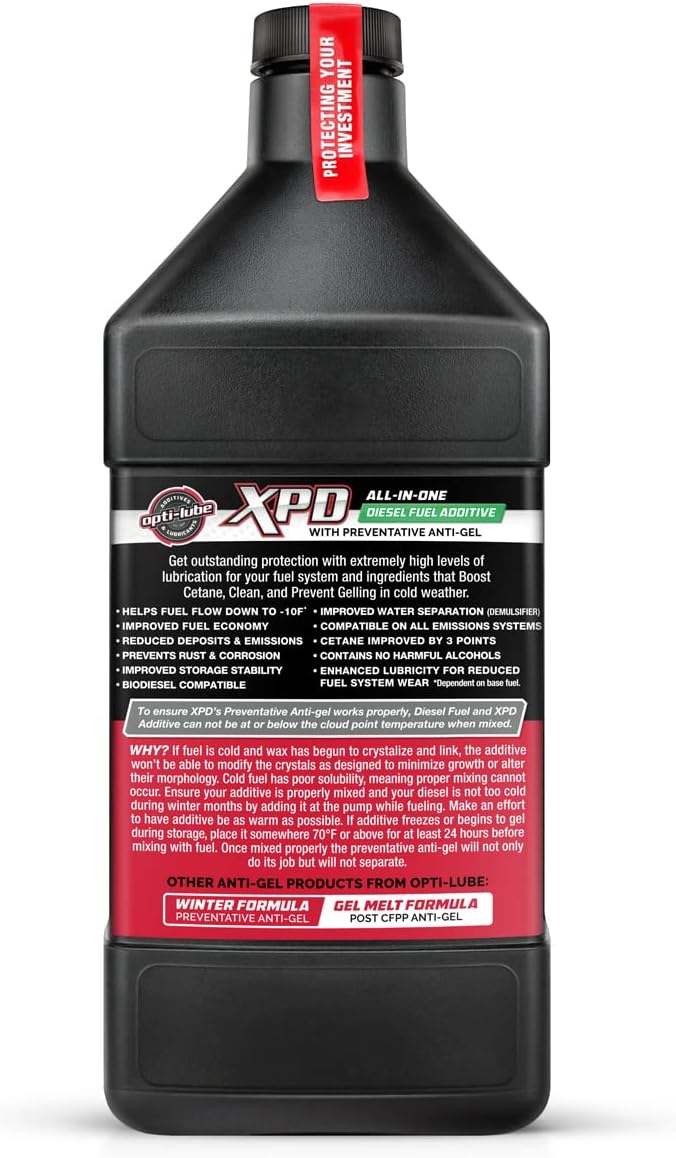 Opti-Lube XPD All-Season Diesel Fuel Additive - Quarts (2 Quarts (Treats 256 Gallons))