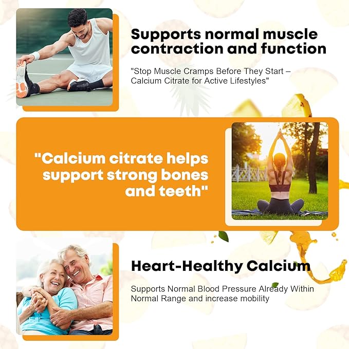 Calcium Citrate Supplement – Calcium Citrate 1200mg with Vitamin D3 Drops | Highly Absorbable | Non-GMO, Gluten-Free | Bones, Teeth & Muscle Support - 1 Fl Oz (2 Pack)