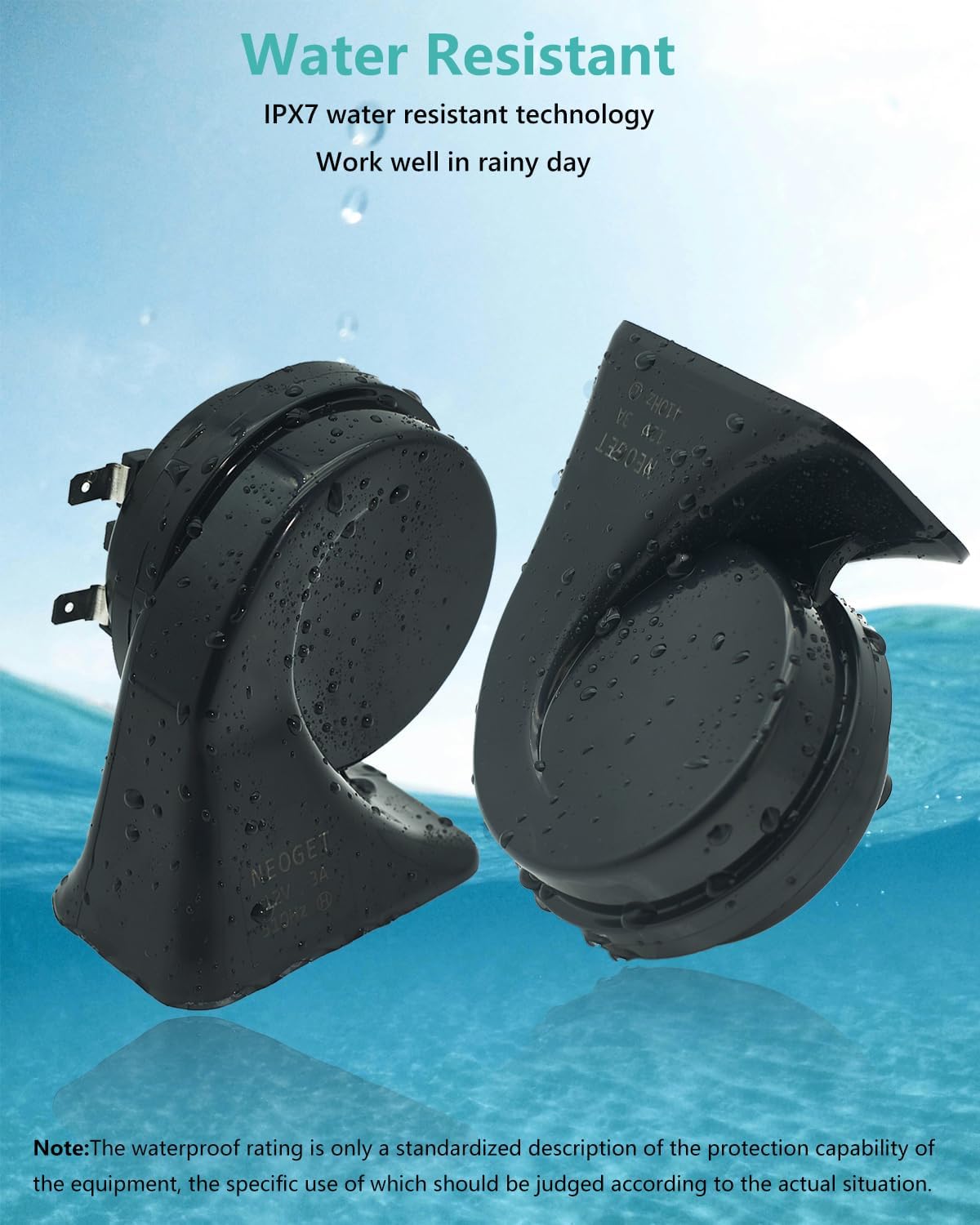 Car Horn Kit for BMW 12V Loud Waterproof Auto Horn, High Low Dual Tone 126 Decibel, Replacement for BMW