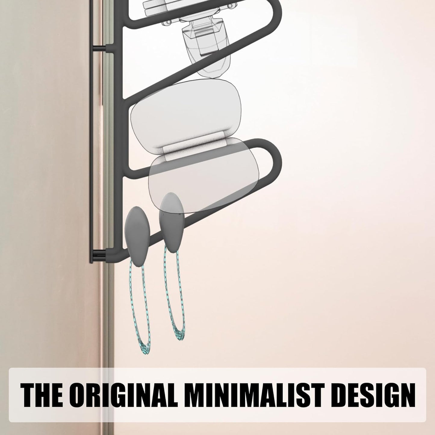 UNITEDPOWER Ski Storage Rack, Wall Mounted Snowboard Organizer Shelf, Wall Display Hanger Holds Up 3 Pairs of Skis and Poles, Garage, Home, Shed