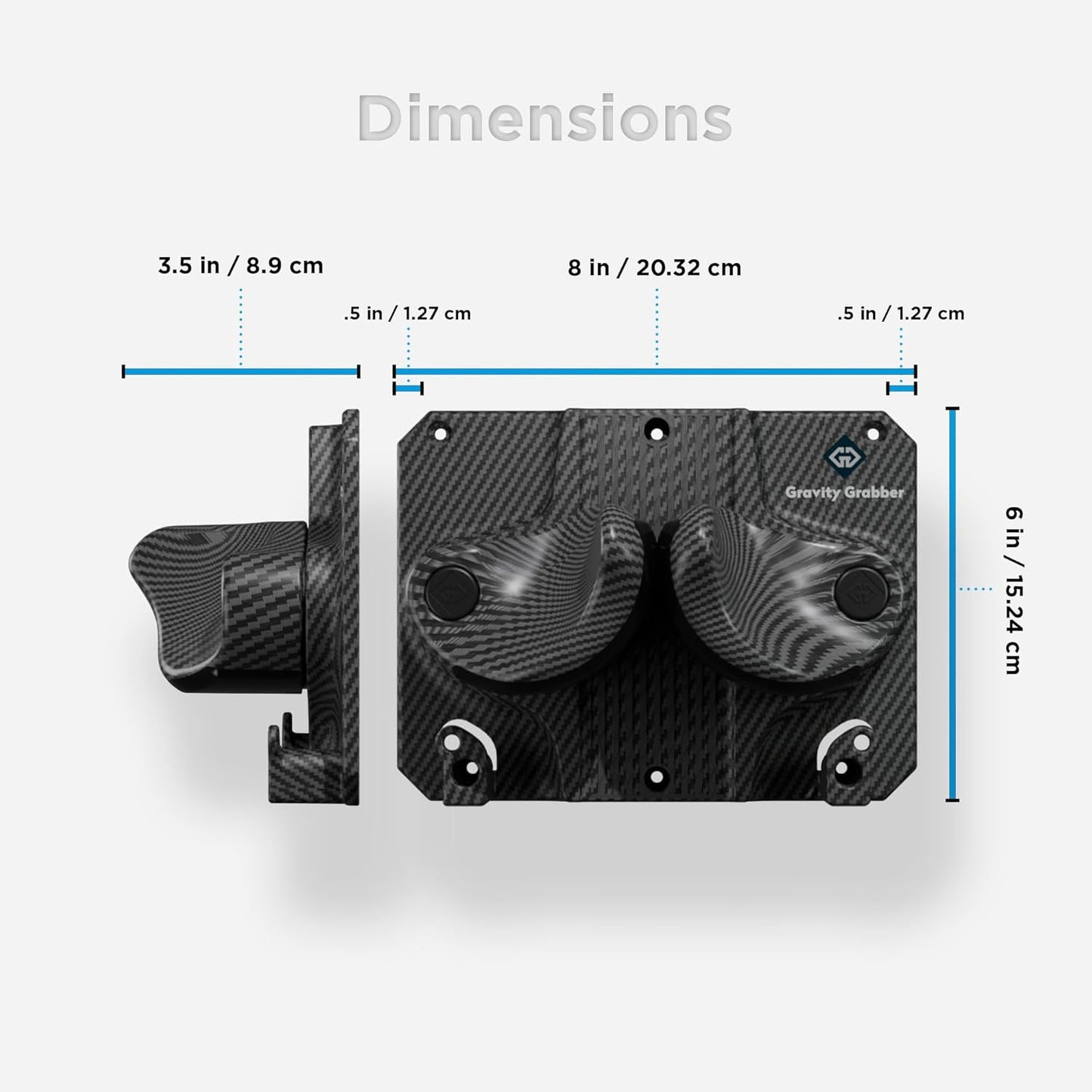 Ultimate Wall Storage Rack for Skis and Snowboards | Damage-Free Storage | Fits Any Ski or Snowboard | (Carbon, 1)