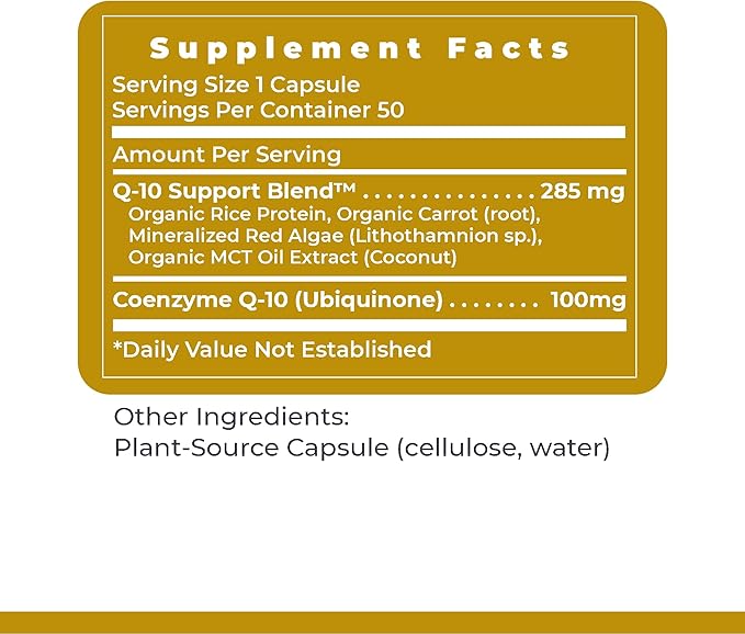 Premier Research Labs CoQ10 - Coenzyme Q10, Co Q 10 Supplement, 100mg Capsules, Ubiquinol Co Enzyme Q-10 with Red Algae & MCT Oil - 60 Vegetarian Capsules