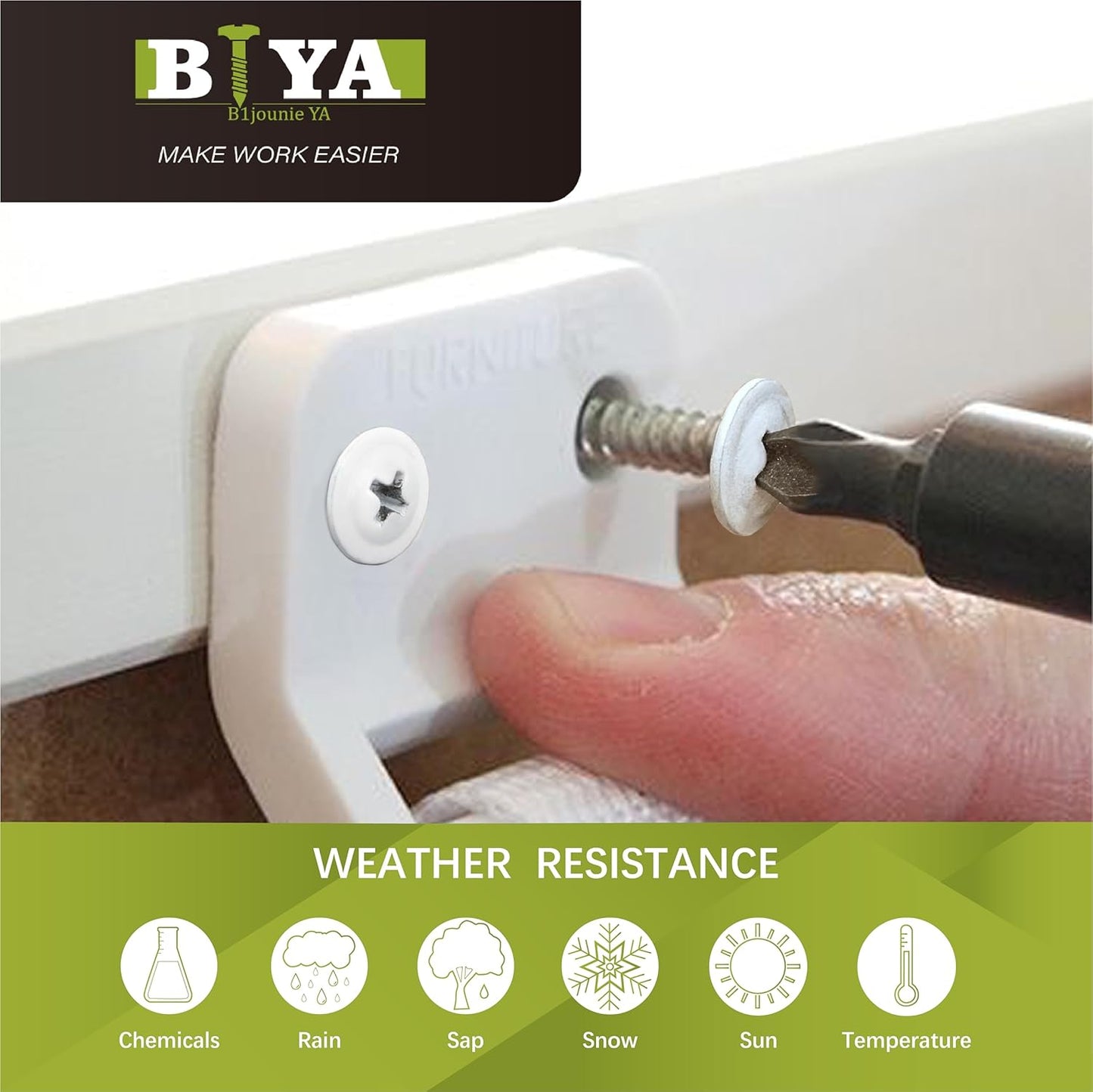 White Wood Screws, 240pcs Thread Truss Head Fast Self Tapping Pan Cabinet Screws for Wall Plates, 1/2 Inch, 3/4 Inch, 1 Inch