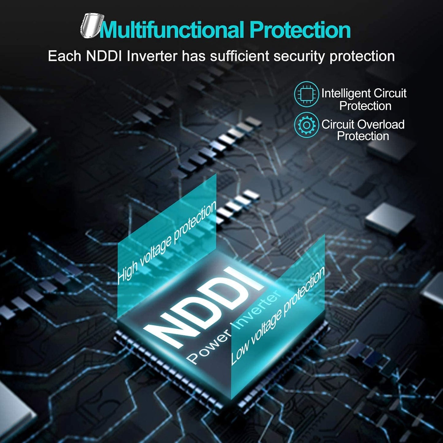 600W Car Power Inverter 12V DC to 110V AC Converter with 3.1 A Dual USB Quick Car Charger Adapter for Laptops and Smartphones