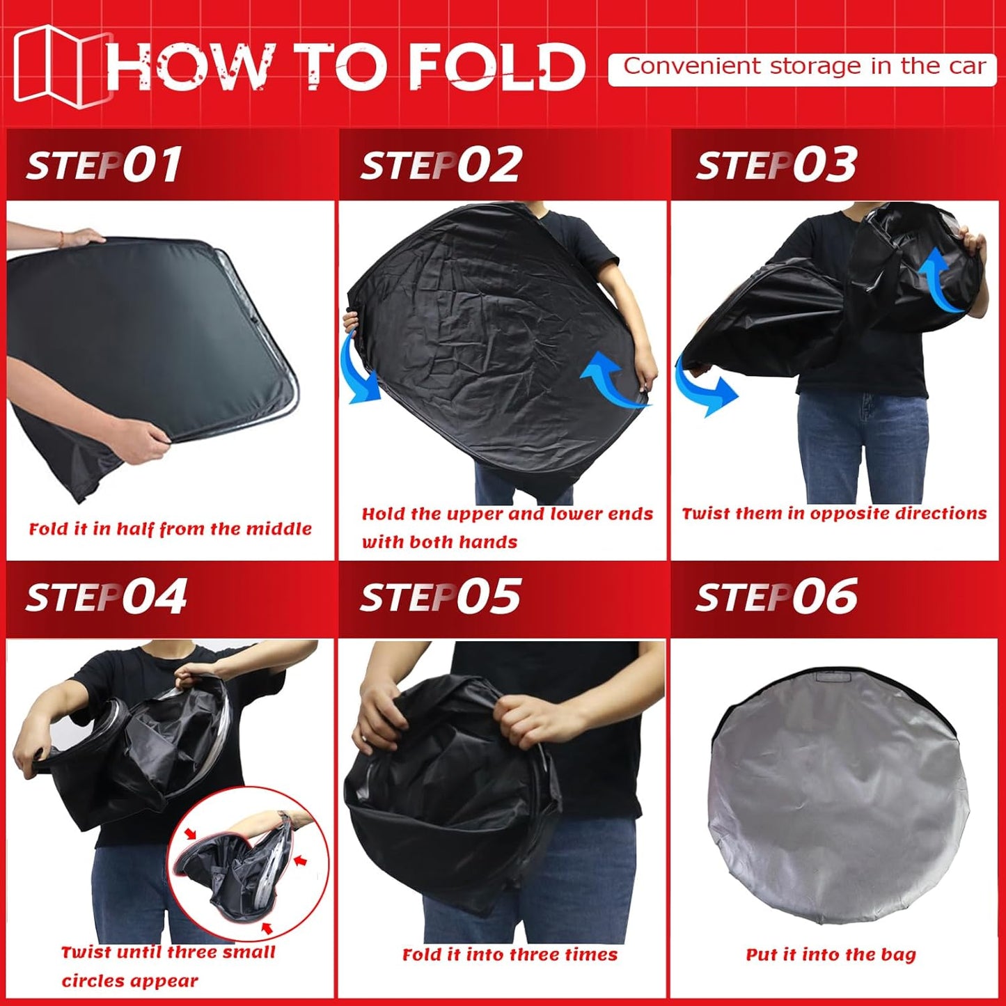 KAYZT Windshield Sun Shade for 2009-2015 Honda Pilot Foldable Sunshade Front Window Custom Fit Car Accessories