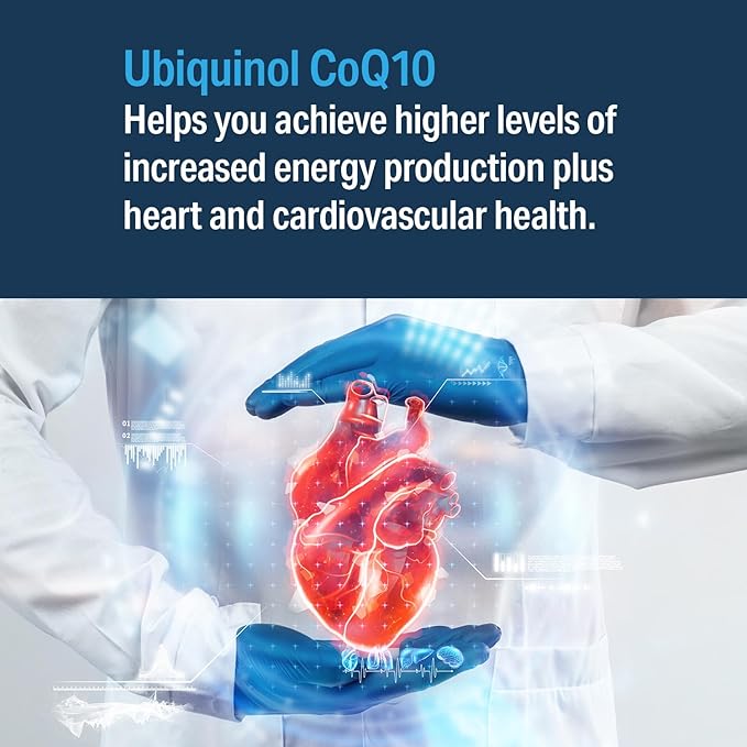 Advanced Bionutritionals Ubiquinol CoQ10, Increased Energy Production, Natural Antioxidant Supplement, Manufactured in The USA, 30 Softgel