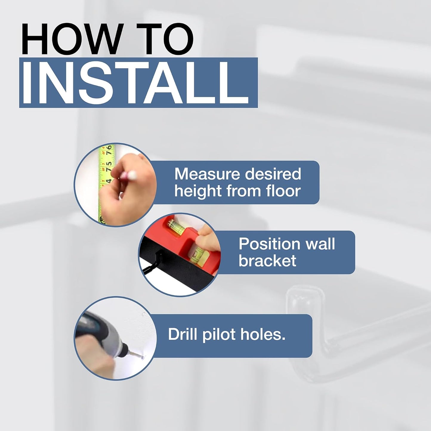 StoreYourBoard Chair Storage Rack Single – Heavy Duty Folding Chair Rack for Garage Organization, Holds 50 lbs, Chair Hangers for Folding, Patio, Beach & Camping Chairs