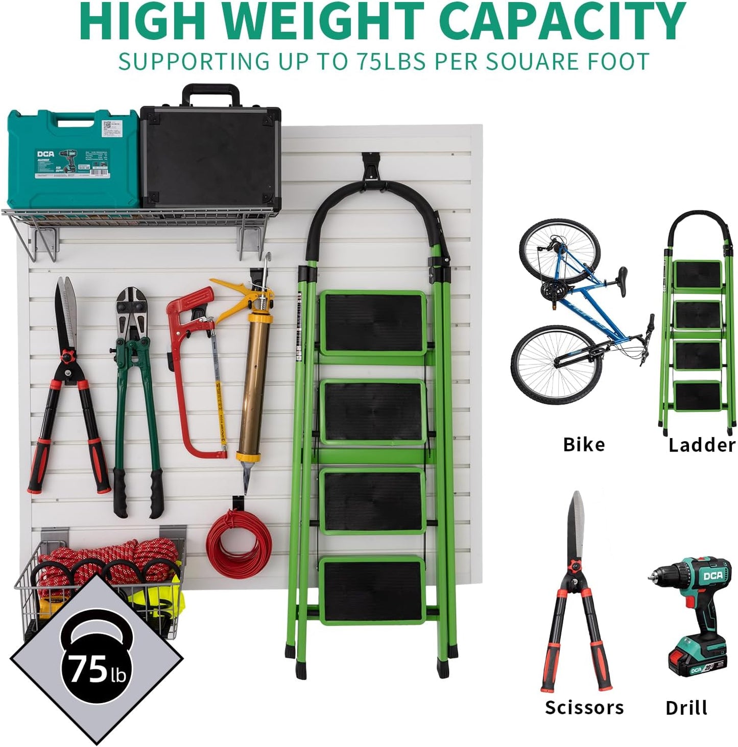 Slat Wall Paneling Garage Wall Organizer, White Slatwall Panels 2 Pack 4x8 ft Garage Slat Wall Storage Systems, Slat Board PVC Wall Panels Garage Storage Organization Product