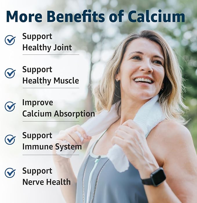 Calcium Gummies 600mg - Calcium Supplement for Women, Ocean Algae Calcium | Vitamin D3, K2, Magnesium | for Bone Strength, Muscle & Immnue | Sustainably Sourced Algae Calcium, 70+ Mineral, 1PACK