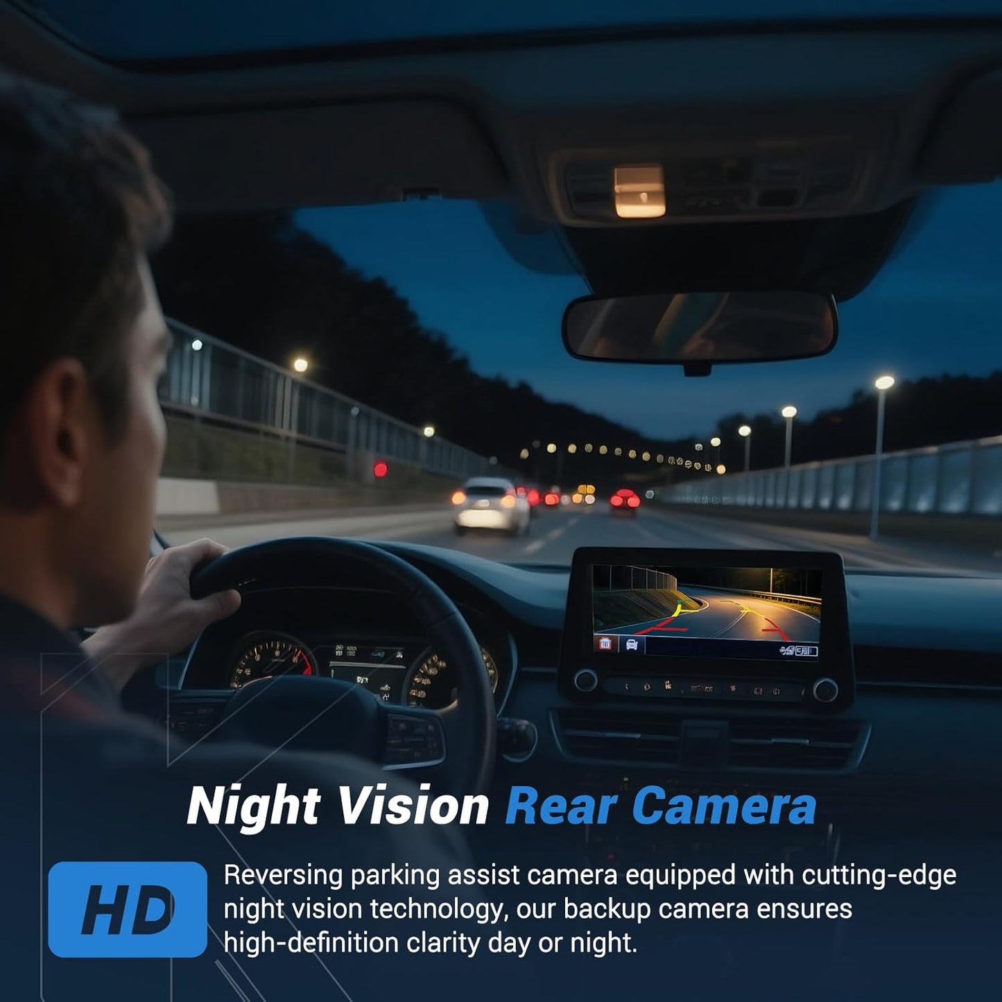 Backup Camera Rear View Camera Compatible with 2014-2017 Honda Accord Sedan EX-L/Touring 170° Wide Angle HD Night Vision, Replaces OEM 39530-T2A-A21 39530-T2A-A31 590-440