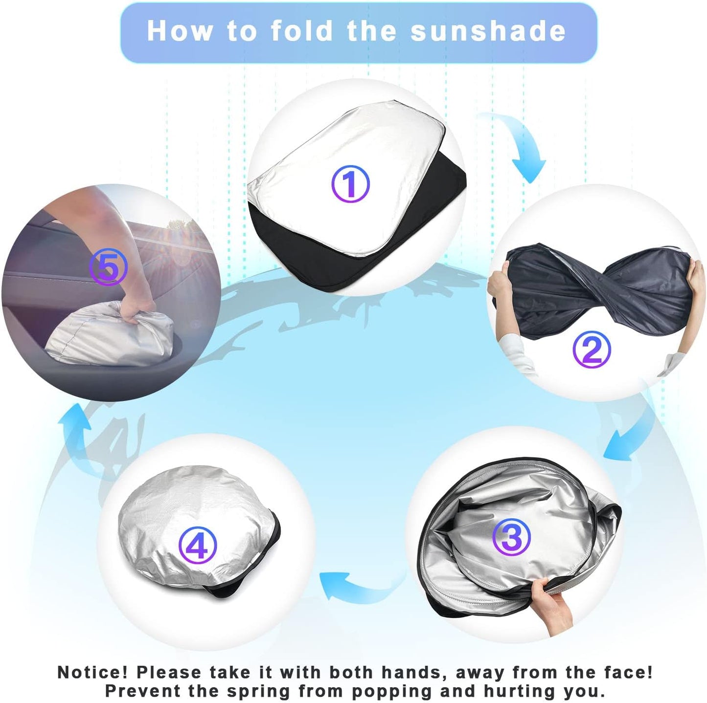 SXCY for 2020-2024 2025 Outback Windshield Sunshade for 2023-2025 Outback Accessories 2024 2025 Outback Sunshade Foldable Sun Shield 2024 2025 Outback Limited Touring Sunshade