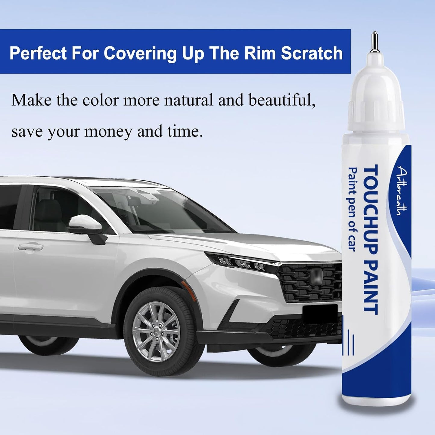 Platinum White Pearl(NH-883P) Touch Up Paint for Honda-Exact Match–Chips and Nicks Car Paint Scratch Repair Kit Automotive Paint Pen for CR-V/CIVIC/Accord/HR-V/Pilot/Odyssey/Ridgeline/Passport