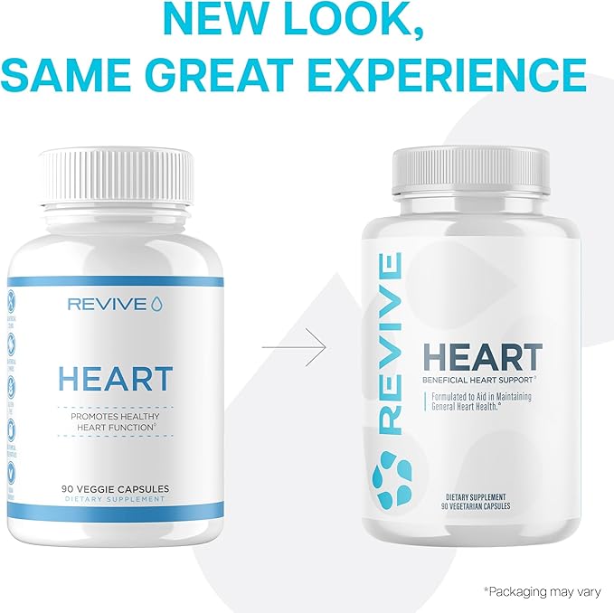 Revive MD Health Supplements, 90 Veggie Capsules - CoQ10 Supplement Supports Heart Muscle Function - Coenzyme Q10 200mg Promotes Healthy Flow - Vegan-Friendly & Gluten-Free