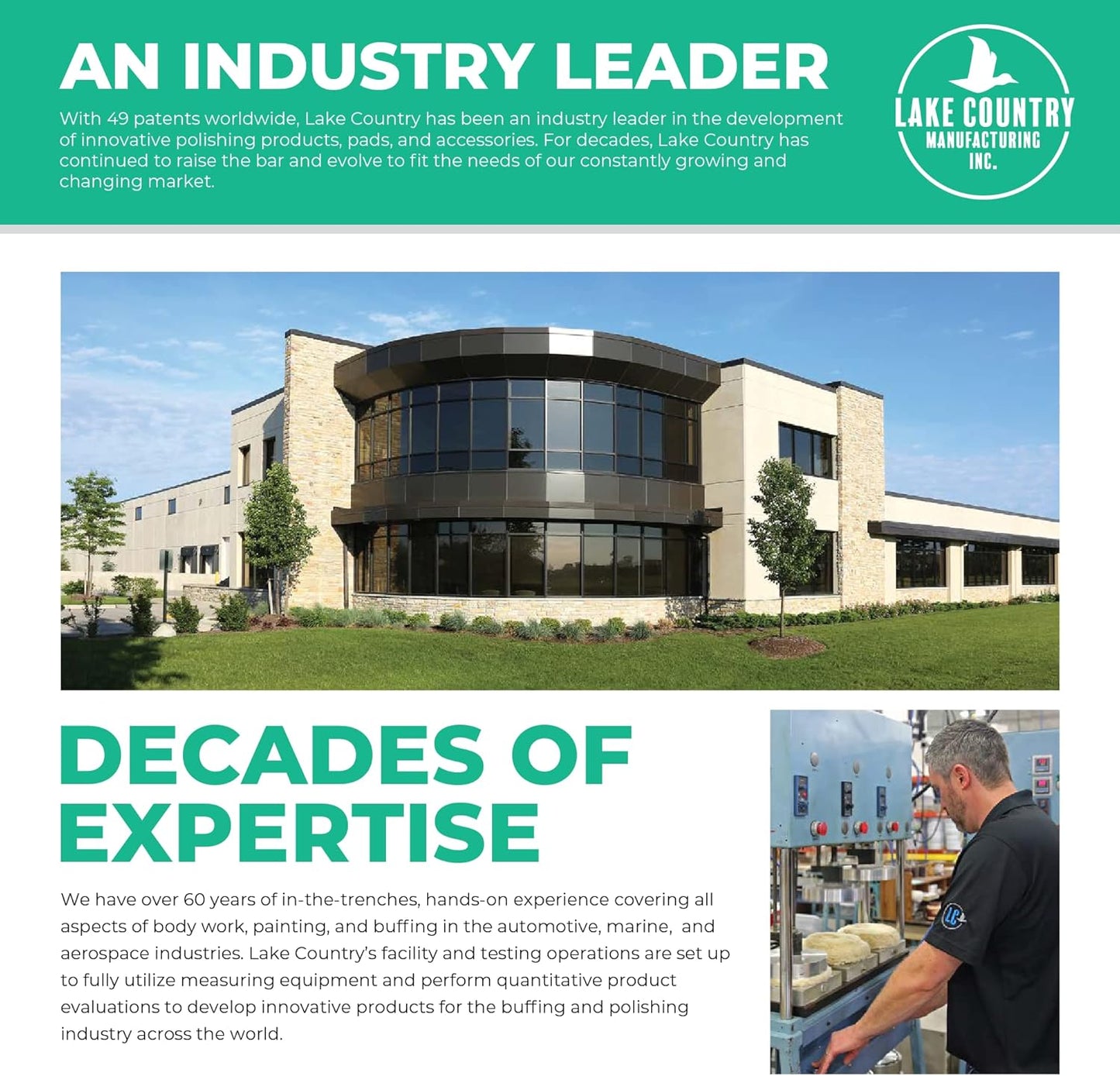 Lake Country 3.5" HDO Blue Foam Heavy Polishing Pad (2-Pack) – Premium Heavy Duty Orbital Polishing Pad for Painted Surfaces – Fits 3" Backing Plate