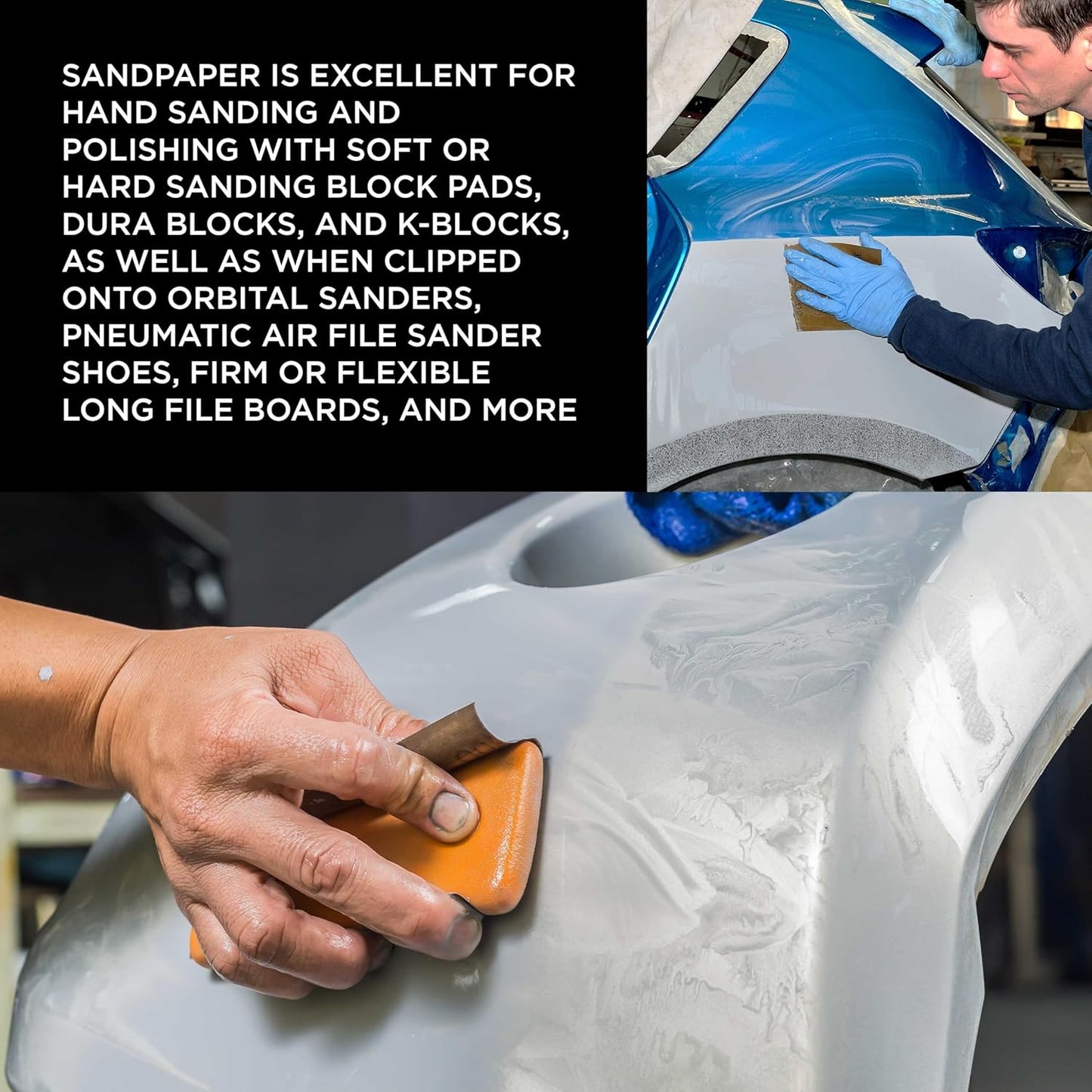 Dura-Gold Premium 5000 Grit Wet or Dry Sandpaper Sheets, 5-1/2" x 9", Box of 25 - Auto Car Color Sanding Detailing, Polishing Wood, Plastic, Glass, Epoxy, Stone, Metal Finishing Hand Sand Block Sander