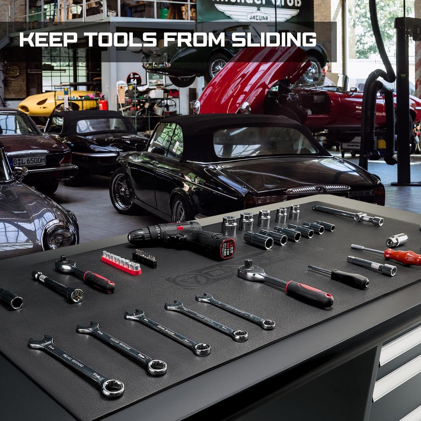 Workbench Mat 24X72 Inches, EVA Work Mat, Protect Your Work Bench Top, Heavy Duty Pad for Tool Box Top, Table, Tool Station, Rolling Cabinet Cart Cover Liner Matt, 72"X24" 5mm Thick