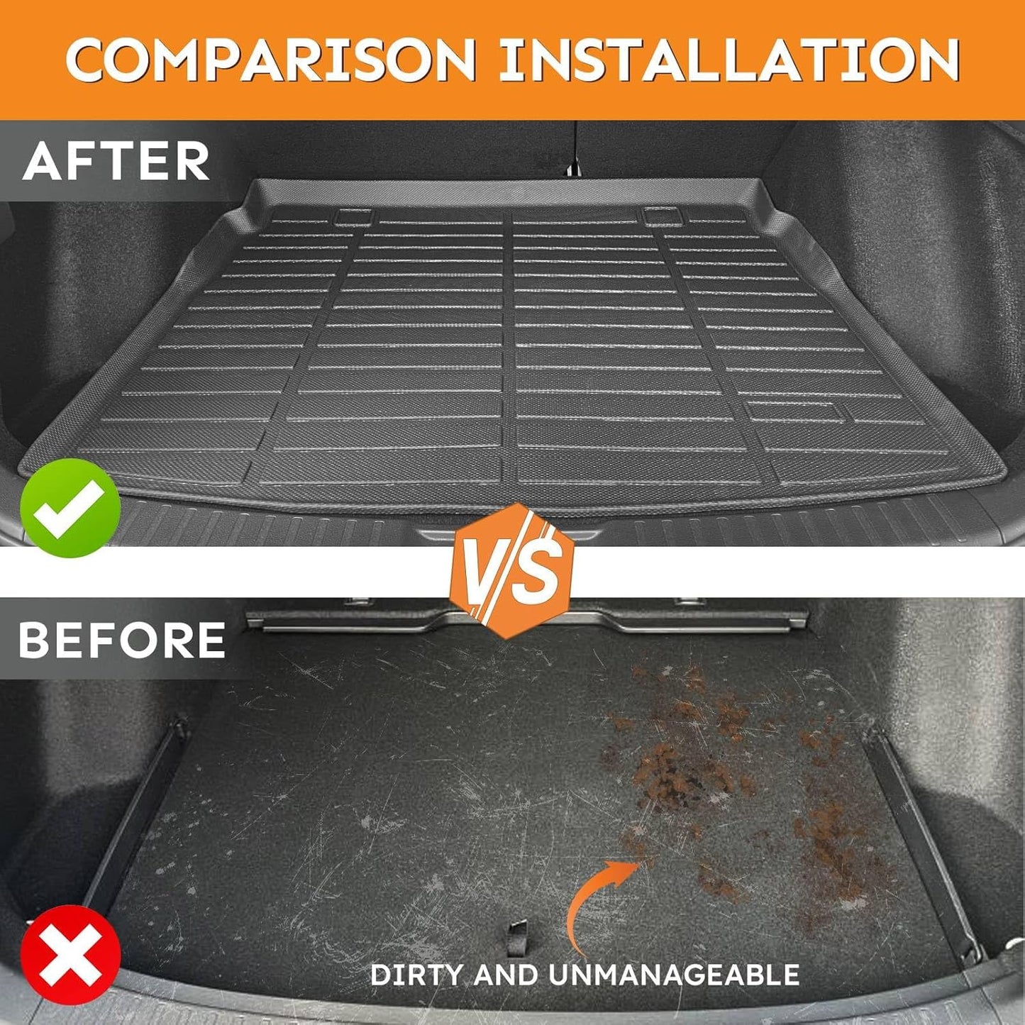 Binmotor-Floor Mats for Lincoln Aviator 2020-2025 (6 Passenger), All Weather Mats for Lincoln Aviator Rubber Liners, Aviator Car Mats Accessories