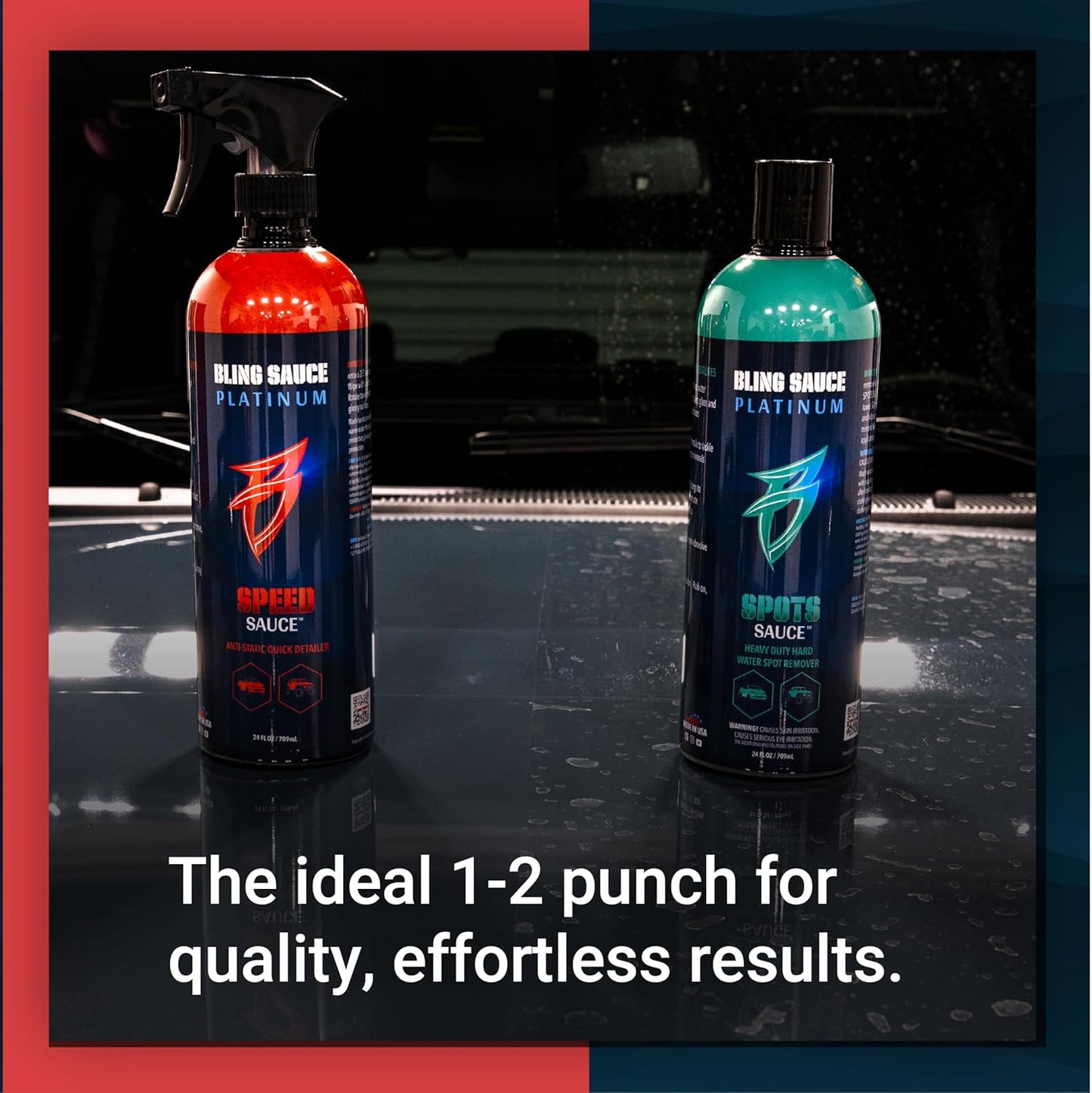 Platinum Speed Sauce, Anti-Static Quick Detail Spray for Cars, Trucks, SUVs, 24oz.