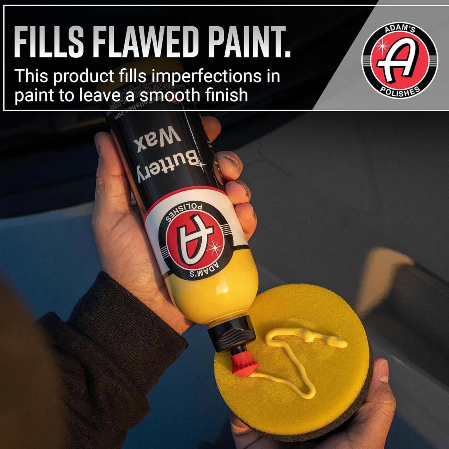 Adam's Polishes Buttery Wax (16oz) - Premium Infused Carnauba Liquid Wet Car Wax For Shine, Polish & Top Coat Paint Protection | Car Wash Enhancer & Clay Bar Lubricant | Car Boat Motorcycle