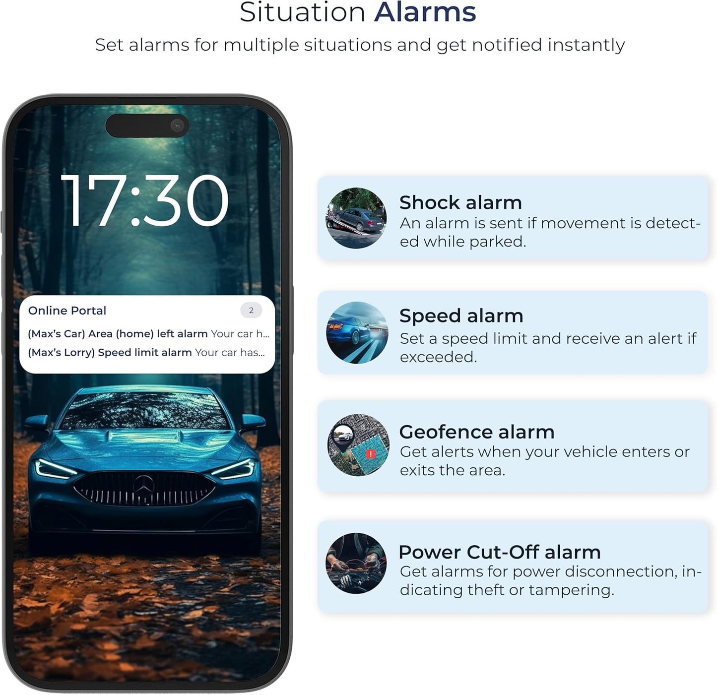 Salind 01 4G GPS Real-Time Tracker to Vehicle Battery (9-75V) - GPS Car Tracker Device with App Notification & Multiple Alerts - Vehicle Security for Car, Motorcycles, Vans - Subscription Required