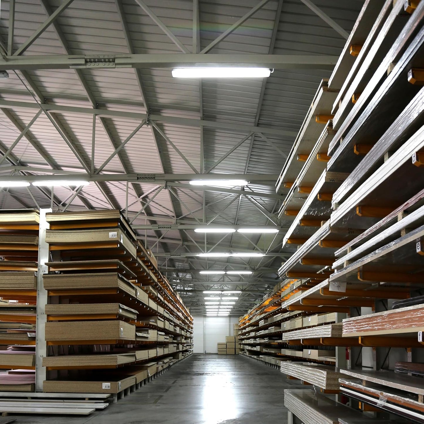 4PK 8FT LED Shop Light,Led Garage Ceiling Lights, LED Workbench Light,LED Wraparound Light Fixture,Suface Mount,Office Ceiling Light for Garage, Office, Kitchen