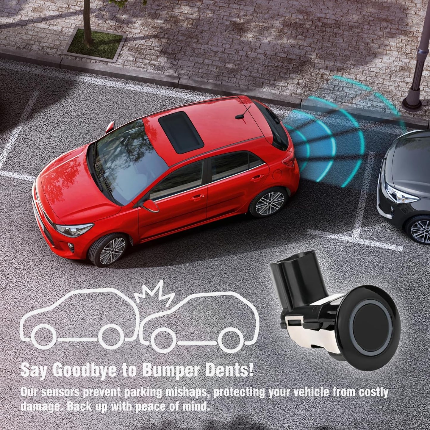 LR038084 Reverse Backup Parking Assist Sensor Compatible with C-Max DB9 Escape Fiesta Transit Connect XF XJ