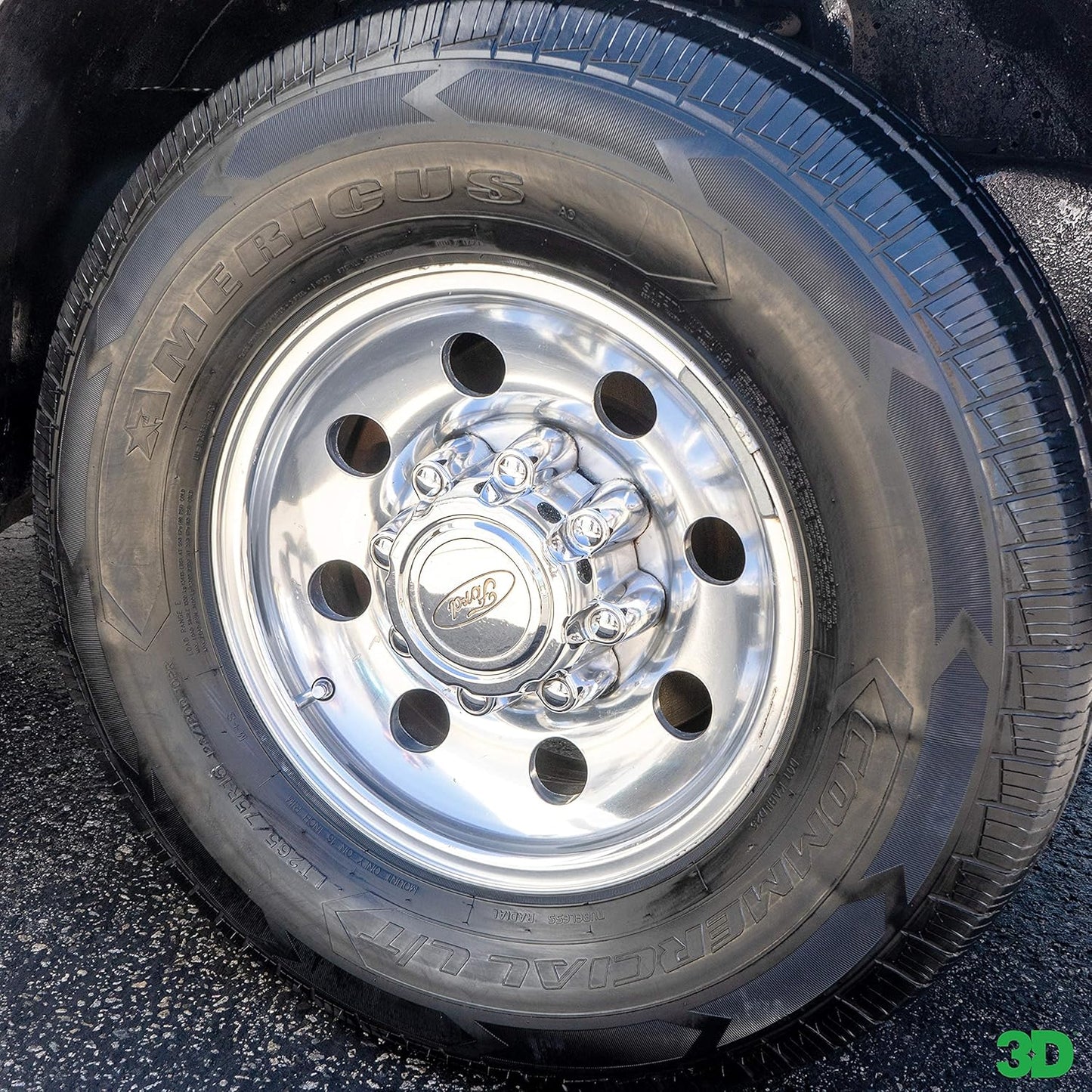 3D Ultra Protectant Tire Shine Spray – Water-Based High Gloss Tire Dressing | Long Lasting UV Protection for Rubber & Vinyl | No Sling | Made in USA |1 Gallon