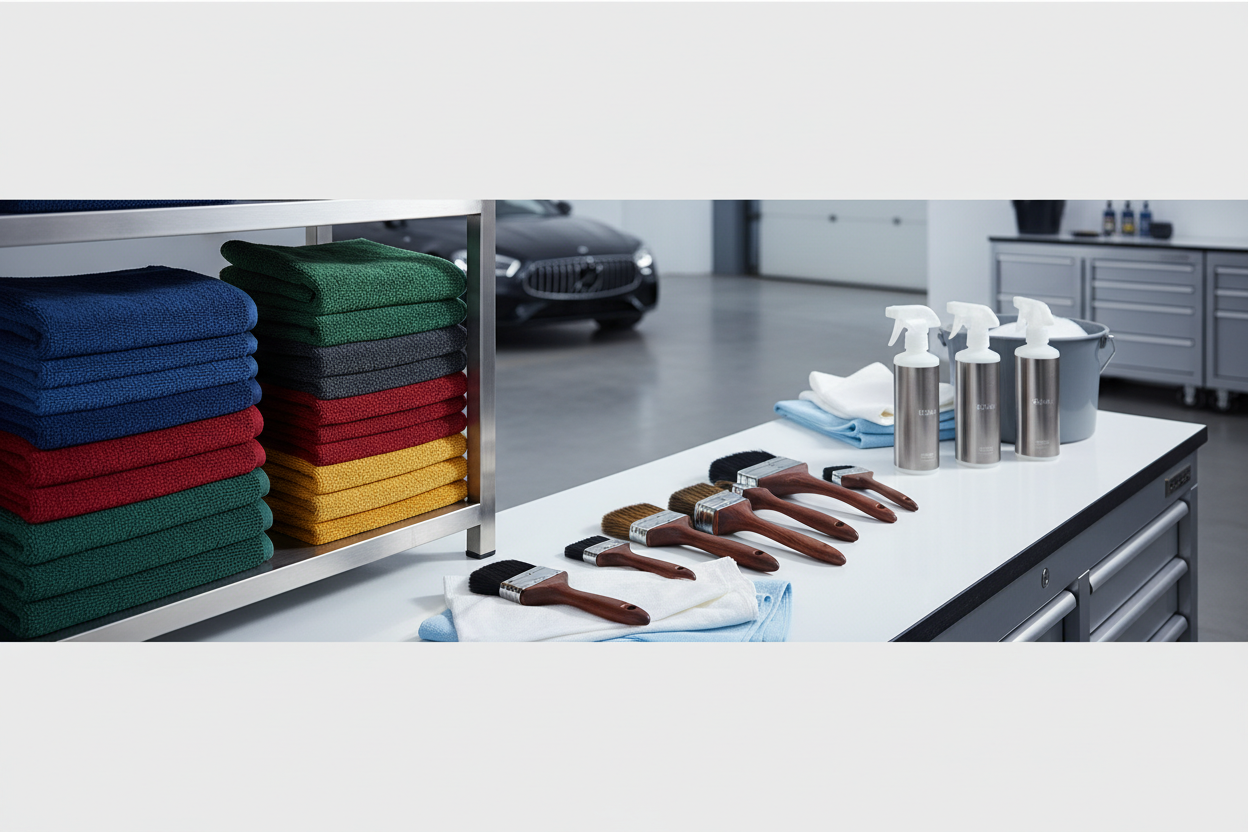 Microfiber Towels & Brushes