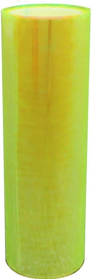 LED LIGHT 12 by 48 inches Self Adhesive Shiny Chameleon Headlights Tail Lights Fog Lights Films,Film Sheet Sticker,Tint Vinyl Film with Gift Knife and Hand Tool (Fluorescence Yellow)