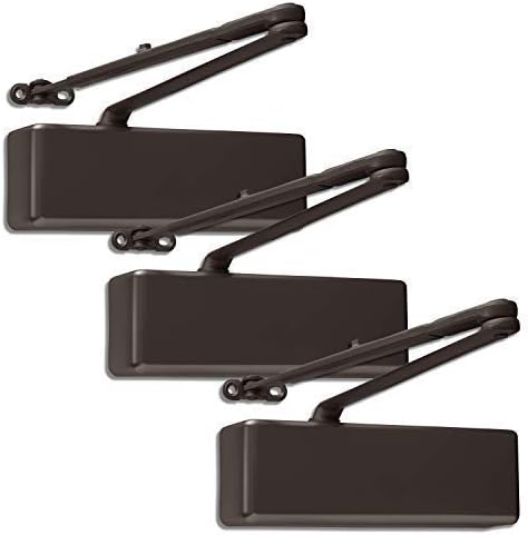 Lawrence Extra Heavy Duty Door Closer Commercial Grade 1 - Adjustable 6-Speed Delayed-Action Door Control with 3 Pistons – Flexible Installation with Included Hardware - Embassy Series LH8016