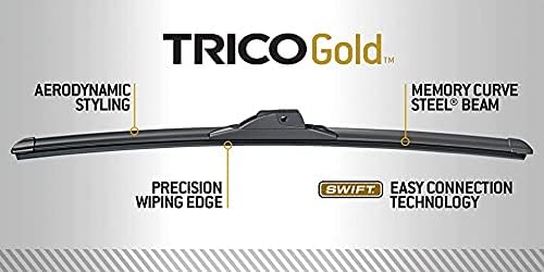 TRICO Gold™ (18-2020) 20 & 20 Inch Pack of 2 Automotive Replacement Windshield Wiper Blades for My Car Premium All Weather Beam Blade for Select Vehicle Models