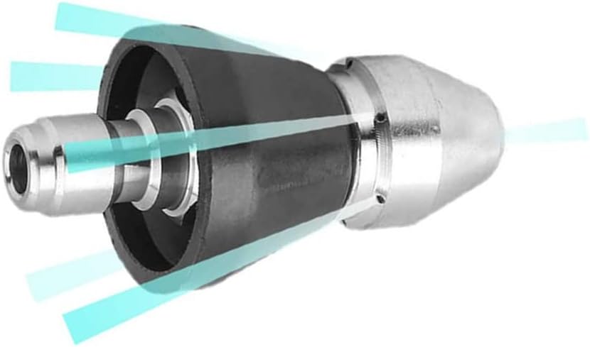 Pressure Washer Sewer Jetter Nozzle with Stainless Steel, Durable Design Sewer Jet Nozzle,Pressure Drain Jetter Hose Nozzle,1/4'' Quickly Connector, 5000 PSI Orifice 6.5
