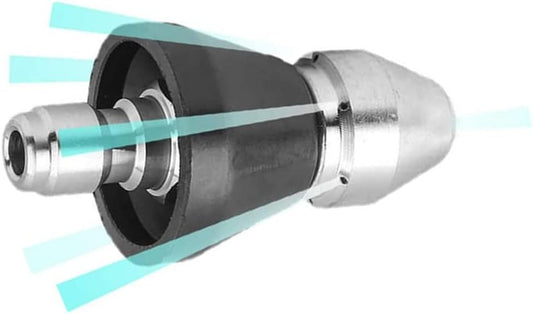 Pressure Washer Sewer Jetter Nozzle with Stainless Steel, Durable Design Sewer Jet Nozzle,Pressure Drain Jetter Hose Nozzle,1/4'' Quickly Connector, 5000 PSI Orifice 6.5