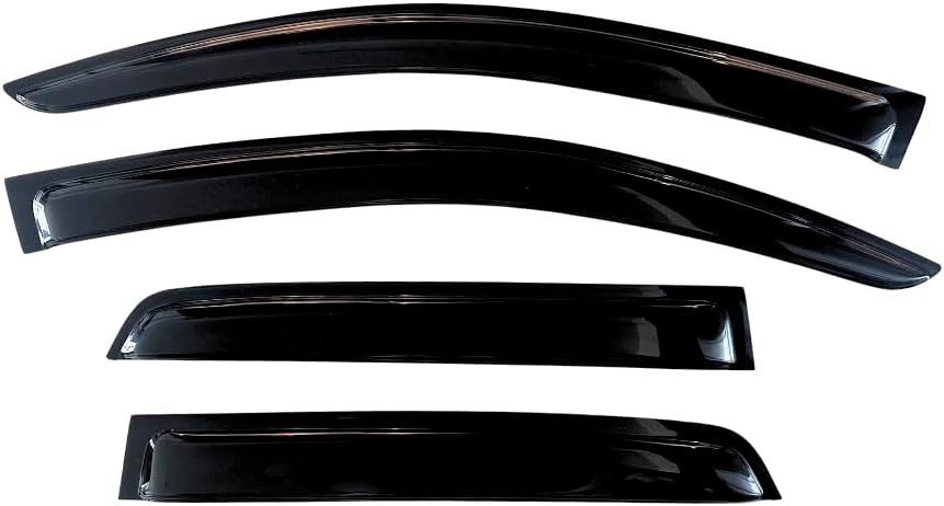 KPY Window Visor Compatible with Toyota RAV4 2006-2012, 4PC Rain Guard Side Window Vent Deflectors Tape-On Mugen Style, 2006 2007 2008 2009 2010 2011 2012